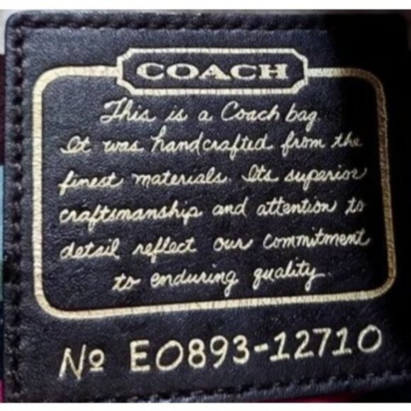 Coach Cursive Creed Limited Edition Legacy Garcia Mixed Patent & Suede Leather - Picture 6 of 7